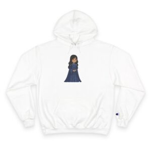 Stardust and Courage Quote Hoodie | Illustrated Woman Graphic